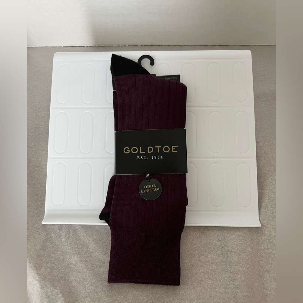 Gold Toe Men’s Odor Control Socks Fits Shoe Size 6-12 1/2 NWT